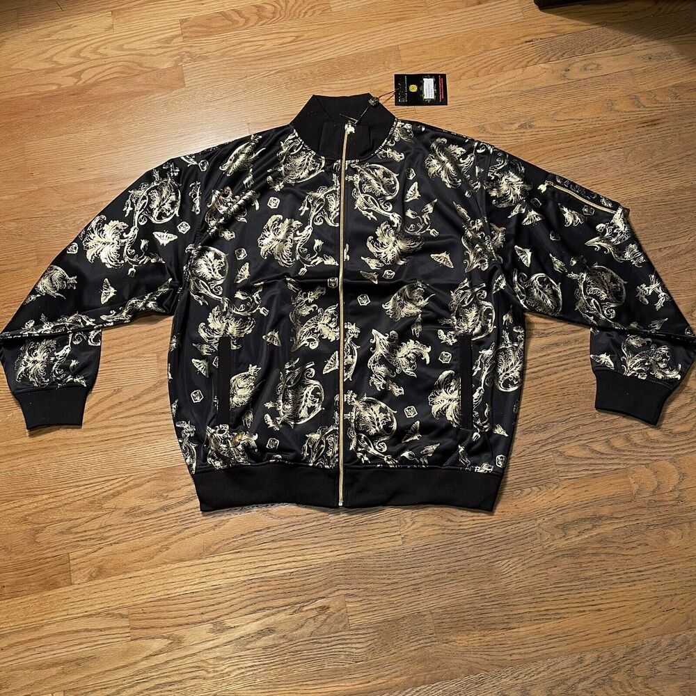 NWT ABLANCHE Gold leaves, moths , Batman Size 3XL